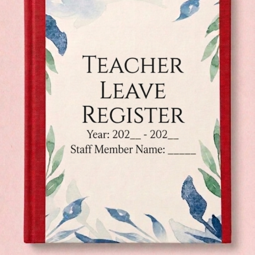 Teacher Leave Register