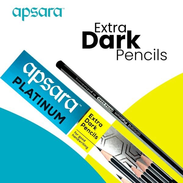Apsara Pencil 1 Apsara Platinum Extra Dark Pencils - Pack of 10