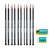 Apsara Pencil 3 Apsara Platinum Extra Dark Pencils - Pack of 10