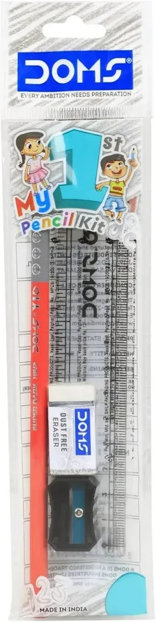 1st kit.10 Doms My 1st Pencil Kit | Pencil, Eraser, Sharpener & Scale