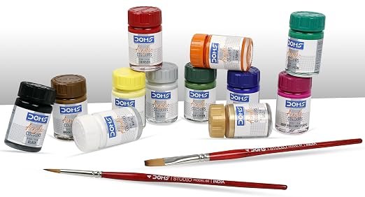 Colour.2 Doms Acrylic Colours 12 Shades | Rich & Vibrant Colors