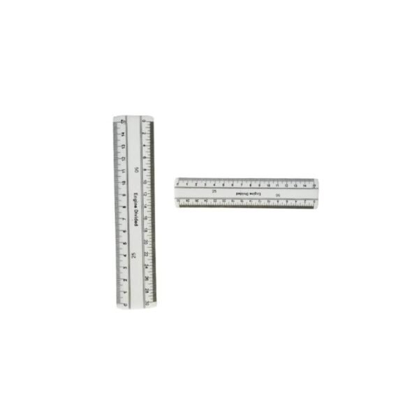 Scaleeee 6'' Plastic Scale | Plot Land Measuring Plastic Scale