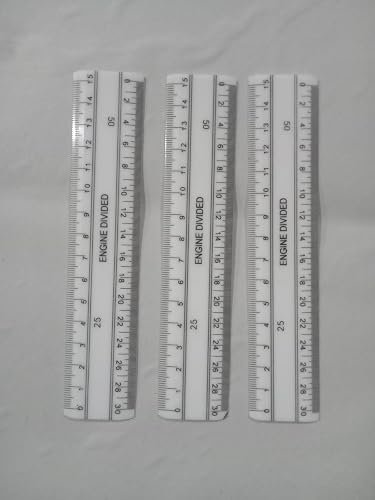 Scaleeeee 6'' Plastic Scale | Plot Land Measuring Plastic Scale