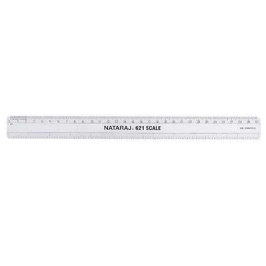 Scaleeeeeeeee Natraj 12 Inch Plastic Scale (Pack of 1)