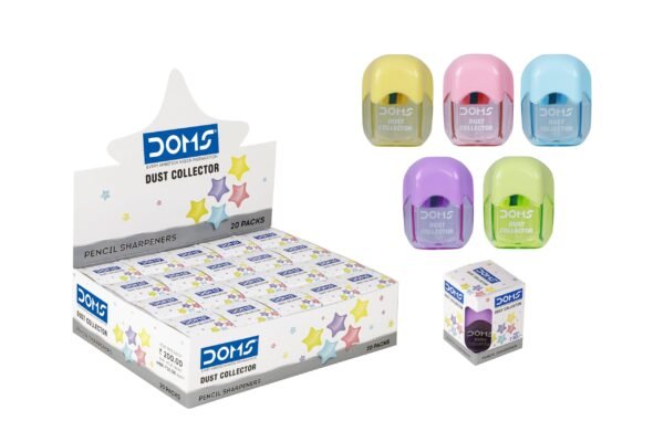 Sharpener.122 DOMS Multicoloured Dust Collector Sharpener