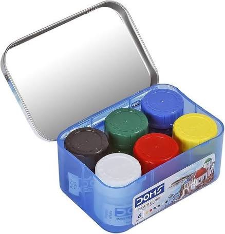 Water Colour. Doms 6 Shades Poster Colours | Rich & Vibrant Colors