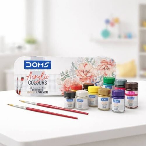 WhatsApp Image 2026-09-24 at 1.03.36 PM Doms Acrylic Colours 12 Shades | Rich & Vibrant Colors