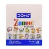 aaaaaa Doms Zodiac Colorful Erasers | Vibrant & Playful Colors, Pack of 36 Erasers