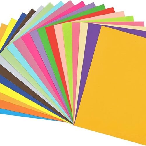 bbb A3 Size Color Sheets Mixed Color for Card Making, Poster, Decoration, DIY, Art and Craft( Pack of 20)