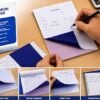 bbbbbbbcc Carbon Paper A4 Size, 100 Sheets | High GSM Blue Carbon Sheets