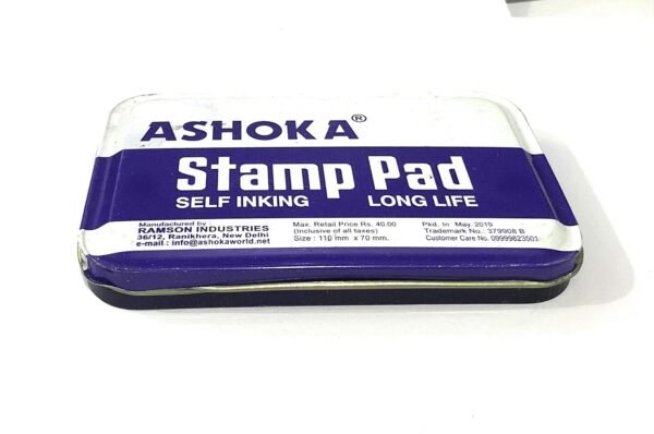 stemp.1 Ashoka Stamp pad Blue| Pack of 1