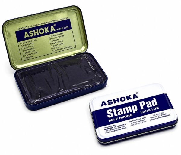 stemp.12 Ashoka Stamp pad Blue| Pack of 1