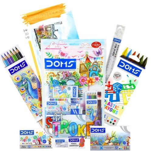 stoke Kit.1 Doms Art Strokes Kit | Perfect Value Pack | Kit for Creative Minds | Gifting Range for Kids