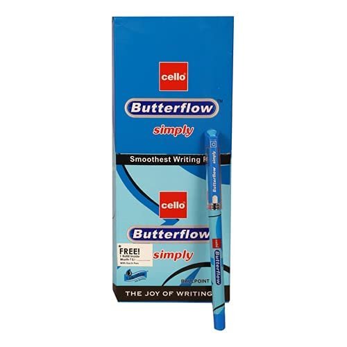 xtrrr Cello Butterflow Simply Blue Ball Pen