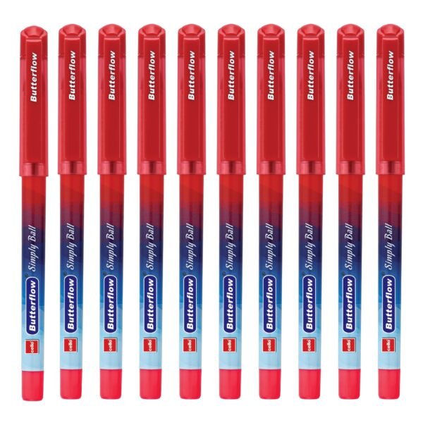 xtrrrrs Cello Butterflow Simply Red Ball Pen