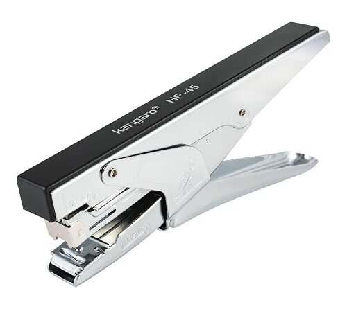 xtrrrrss Kangaro HP-45 All Metal Stapler, Standard Stapler with Quick Loading Mechanism, Sturdy & Durable