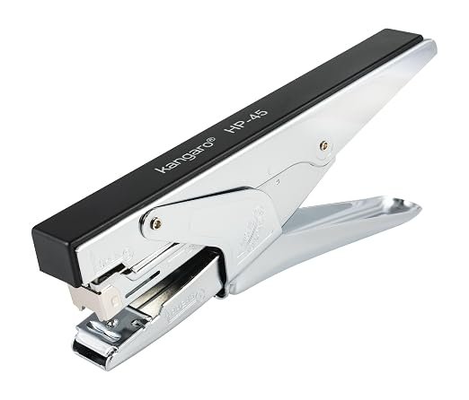 xtrrrrss Kangaro HP-45 All Metal Stapler, Standard Stapler with Quick Loading Mechanism, Sturdy & Durable
