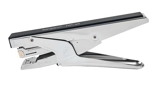 xtrrrrsss Kangaro HP-45 All Metal Stapler, Standard Stapler with Quick Loading Mechanism, Sturdy & Durable