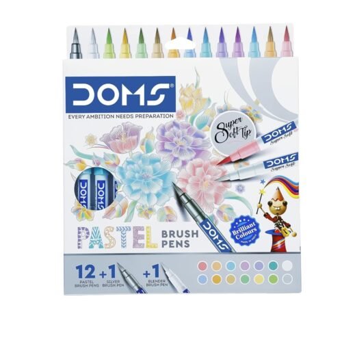 DOMS Super Soft Tip Pastel Shades Brush Pen Set