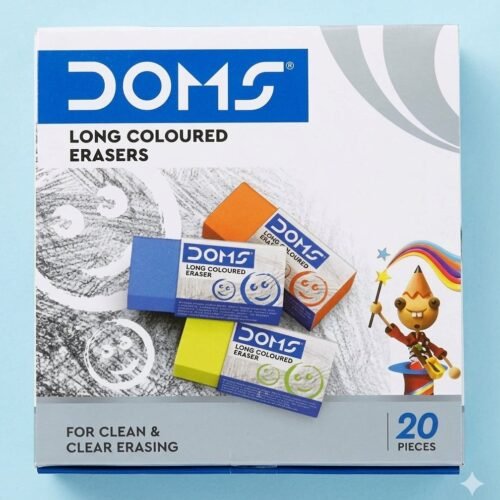 zzzzzzzzzzzzzzzzzztttttttttttttuuuuuuuiiiillllllllaaaa Doms Long Coloured Erasers (Pack of 20)