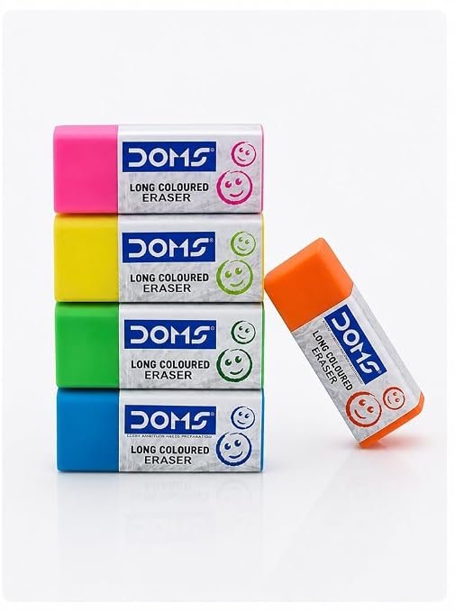 Doms Long Coloured Erasers (Pack of 20)