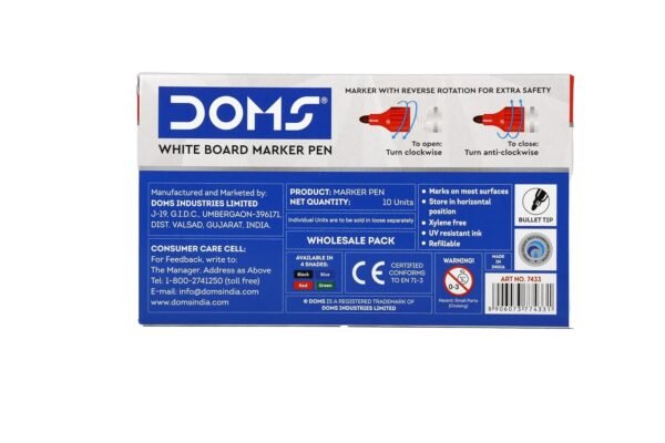 zzzzzzzzzzzzzzzzzztttttttttttttuuuuuuuiiiillllllllaaaaa Doms Refilo White Board Marker (Red)