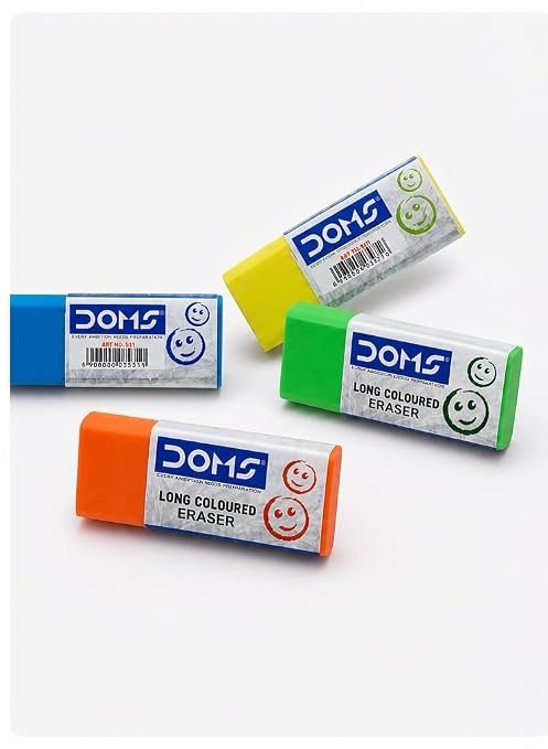 Doms Long Coloured Erasers (Pack of 20)