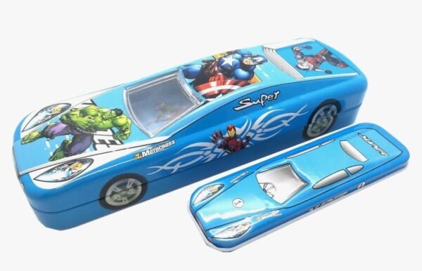 zzzzzzzzzzzzzzzzzztttttttttttttuuuuuuuiiiillllllllaaaaam Car Look Pencil Box & Geometry Set - Metal Design